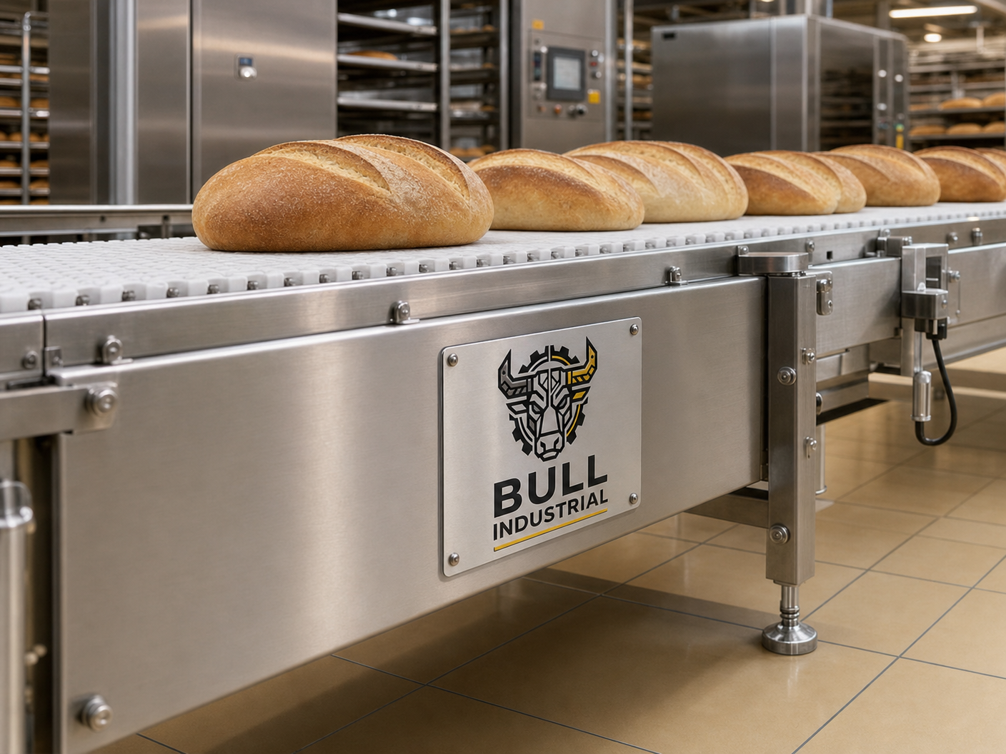 Bull EF Modular — Esteira Sanitária para Panificação e Alimentos